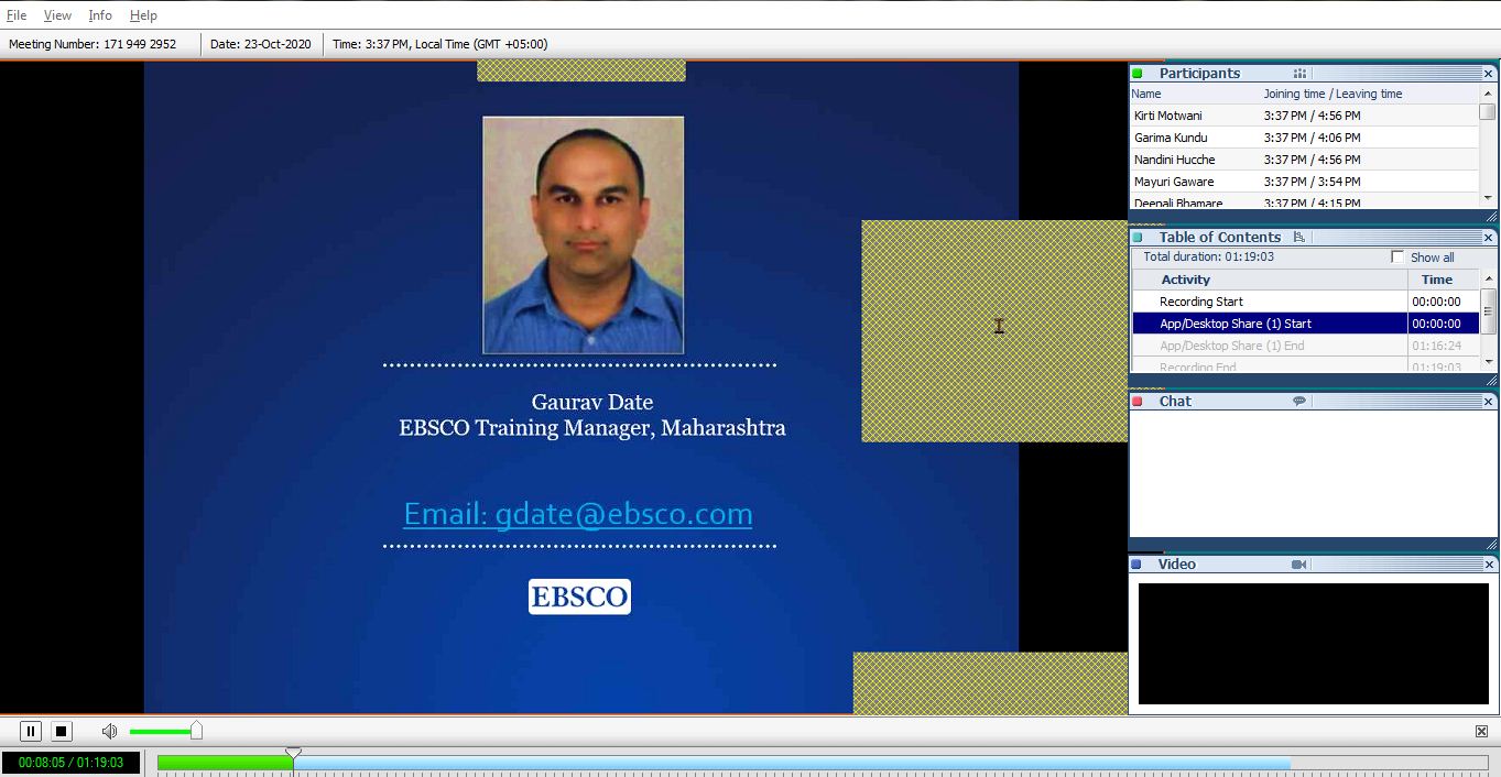 Mr Gaurav Date Imparted the training